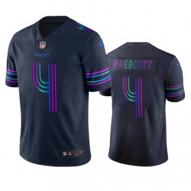 Camiseta Hombre NFL Dallas Cowboys Dak Prescott 4 Navy City Edition Vapor Limited